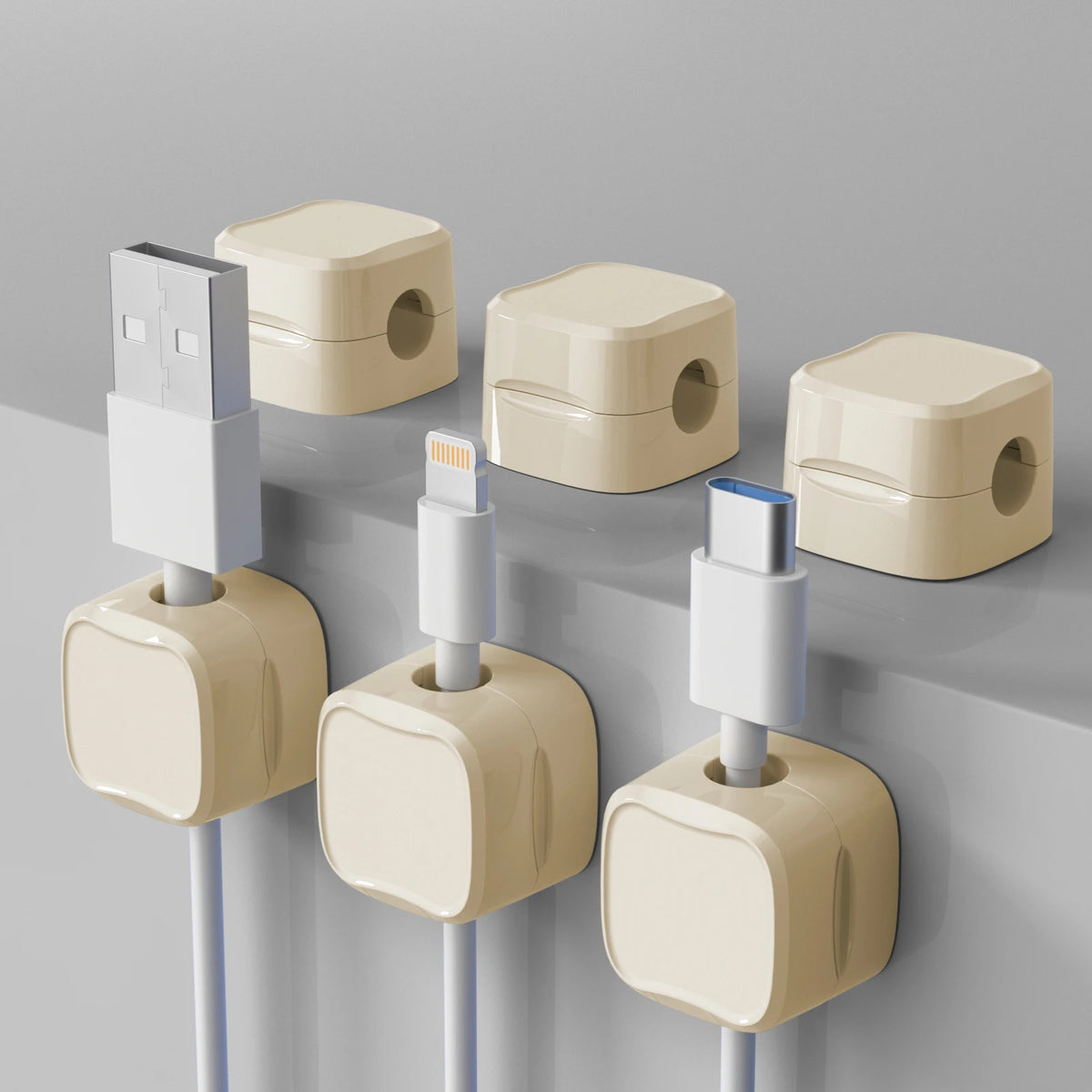 Magnetic Silicone Cable Management Clips